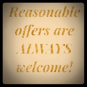 Feel free to send me any reasonable offers!